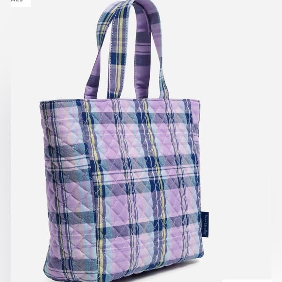 VERA BRADLEY Amethyst Plaid Lunch Tote - Picture 5 of 7